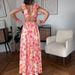  Floral Backless Wrap Dress – High Waist A-Line Summer Dress For Women, Casual Boho Chic Dress With V-Neck, Sleeveless Long Dress_ecoleips.com