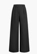 Women's High Waist Wide Leg Dress Pants For Work – Stretchy Office Trousers, Elegant Loose Fit Long Pants With Pockets_ecoleips.com