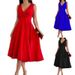 Women's Clothing Sleeveless V Neck Vest Fashion Casual Dress Evening Dress_ecoleips.com