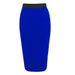 2025 Fashion Women's 8-Color Cotton Patch Waist Elastic Skirt_ecoleips.com