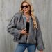 Chic Short Faux Fur Coat – Women’s Plush Open-Front Jacket For Fall & Winter (Yellow/Taupe/Gray, S-XXXL)_ecoleips.com