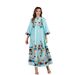 Verve Muslim Clothing Dubai Turkey Abaya Women's Printed Dress_ecoleips.com