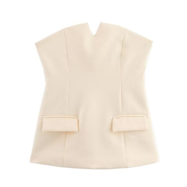 Aria Basics Aria Basics Cross-border Women's Clothing Wholesale 2025 Spring/summer Fashion Simple Sexy European And American Style Slim-fit Hot_ecoleips.com