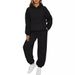 Women's Clothing Casual Sports Sweatshirt Jogger Set Regular Thickness Spring/Autumn_ecoleips.com