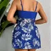 2024 Summer Short Dress Split Swimsuit Women's Sexy Fashion High Waist Swimsuit Thickened Mesh Print Swimming Beach Wear_ecoleips.com