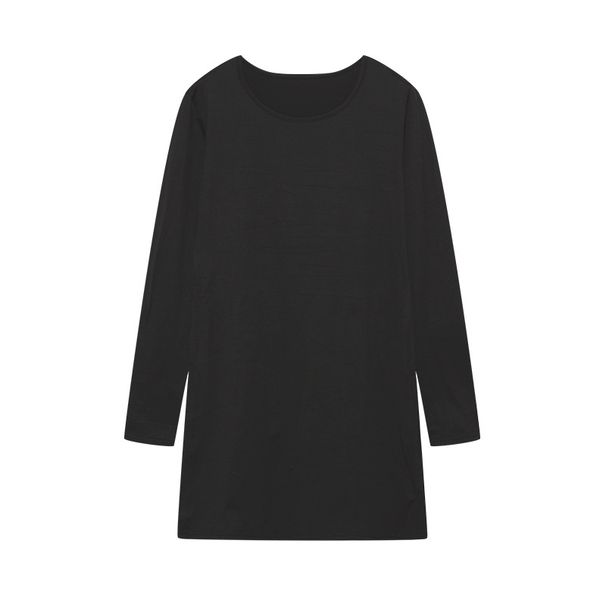 Autumn Girl's Long Sleeves Slim Slimming Slit Long T-Shirt_ecoleips.com