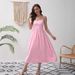 Cross-border 2026 Summer New Strapless Long Backless, Elegant French Style Dress, Stylish Flared Dress_ecoleips.com