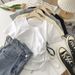 Pleated Drawstring Slimming Short-Sleeve T-Shirt For Women, 2026 Summer Korean Minimalist Chic Top Trend_ecoleips.com