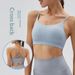 New European And American Style Sports For Women, Shockproof Running, Nude-feel Yoga Tank Top, Sexy Backless Fitness Bra_ecoleips.com