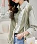 Women’s Clothing Knitted striped patchwork shirt for women spring new loose casual slimming stylish tops_ecoleips.com