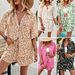 Diyun Cross-Border European And American Vacation Style Printed Shirt Women's Clothing 2025 Summer Foreign Trade Casual_ecoleips.com
