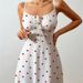 Aria Basics Aria Basics New European And American Cross-Border Heart Strap Nightdress For Women, Casual Sexy Bow Tie Nightgown, Wearable_ecoleips.com