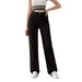 High Waisted Black Straight Leg Jeans for Women Slim Fit Stretch Denim Pants Autumn Winter New Style Hot Selling_ecoleips.com