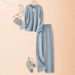 Women's Clothing Two Piece Sweatshirt Wide Leg Sweatpants Fashionable Temperament Two Piece Suit Female_ecoleips.com