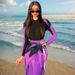 Women's Clothing Diving Suit Swimsuit Female Sexy Slim Long Sleeve Seaside Beach Sun Protection_ecoleips.com