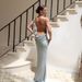 2025 Summer New Satin With Strap, Bareback, Sexy Slimming Evening Dress, Long Dress_ecoleips.com
