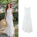 Floral Embroidered Cotton Sundress – Mid-Length Boho Dress (S/M/L, Adjustable Straps & Breathable Fit)_ecoleips.com