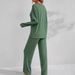 Women's Ribbed Long Sleeve Lounge Set - Cozy Winter Loungewear Pants & Top (Available In 4 Colors)_ecoleips.com