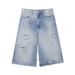 Aria Basics Aria Basics Z Cross-Border European And American Style 2025 New Fashion Women's Clothing Ripped Decorative Loose Denim Casual Shorts_ecoleips.com