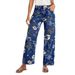 Cross-border 2026 Retro Random Print Loose Wide-leg Denim Spring-summer Floral Pattern Straight High-waisted Jeans_ecoleips.com