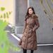 Luxury Fox Fur Trim Hooded Long Down Coat For Women - High Waist Slim Fit Winter Jacket With White Goose Feather Filling (Beige, Brown, Black)_ecoleips.com