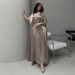 ng2510292 Ng2510292 Ng2510292 MQ180 Middle Eastern Muslim Modest Women's Clothing Arabic Fashion Abaya Exquisite Rhinestone Pullover Robe_ecoleips.com
