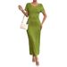 Cross-border Independent Website 2026 Spring/summer New European And American Women's Fashion Casual Solid Color Round_ecoleips.com
