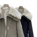 "Military Green Fleece-Lined Parka Jacket – Oversized Lambswool Coat With Utility Pockets (M-L, Commuter-Ready, Water-Resistant Shell)"_ecoleips.com