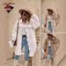 Elegant Long Coat With Faux Fur Collar & Button Closure - Winter Fashion Outerwear For Women (Available In 8 Colors & 8 Sizes)_ecoleips.com