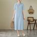 Chinese-style Modified Cheongsam Summer New Fashionable Cotton-linen Dress, Tea Attire, Artistic Retro Short-sleeved_ecoleips.com