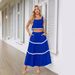 Women's Clothing Lace Collage Sleeveless Short Vest High Waist Long Skirt Suit_ecoleips.com