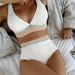 Women's Clothing Swimsuit Two Piece High Waisted Straps Solid Color Special Fabric Popular Online Bikini_ecoleips.com