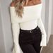 Women's Sexy One Shoulder Knitted Sweater - Backless Long Sleeve Slim Fit Pullover For Evening & Party, Fashion Trend_ecoleips.com