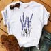 European And American Cross-border Foreign Trade Wholesale Clothing Butterfly Floral Round Neck Plus Size Short-sleeve_ecoleips.com