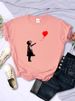 Let'S Fly Love Balloons Prints Womens T-Shirt Soft Breathable Short Sleeve Street Hip Hop Trend Tops Casual Female Tee Clothing_ecoleips.com