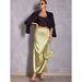 Women's Clothing Women's Spring Summer Imitation Silk Satin Midi Skirt Style Fishtail Bodycon Skirt For Formal & Casual For Women_ecoleips.com