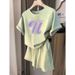 Women’s Clothing Casual Sports Outerwear Suit For Women Summer New Style Student Loose Running Fashionable Short Sleeved Shorts Two Piece Suit_ecoleips.com