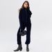 Women's Clothing Spring And Summer New European And American Style Women's Fashion Splicing Striped Denim Jacket Pants_ecoleips.com