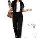 Summer Women's 3-Piece Set Sleeveless Top Jacket Pants Casual Outfit Chic Loungewear_ecoleips.com