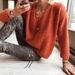 "Women's Oversized V-Neck Drop Shoulder Sweater - Soft Acrylic Blend (XS-XXL, Grey/Black/Pink/Red/Olive/Blue)"_ecoleips.com
