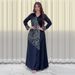 Women's Clothing Fashion Diamond Studded Satin Evening Dress_ecoleips.com