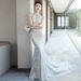 Luxurious High-End Mermaid Style Evening Gown With Long Train Halter Neck Wedding Dress For Banquet Hosts Sexy Haute Couture Party Wear_ecoleips.com