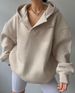 Aria Basics 2023 European And American Cross-Border New Fleece-Lined Hooded Printed Long-Sleeve Basic Versatile Sweatshirt_ecoleips.com