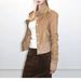 Aria Basics Vintage Classic Two-tone Italian Suede Slim-fit Short-sleeved Jacket For Early Autumn_ecoleips.com