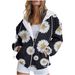 Women's 3D Print Zip-Up Hoodie Oversized Casual Sweatshirt Streetwear Fashion Pullover Long Sleeve Comfortable Fall Outerwear (European Sizing)_ecoleips.com