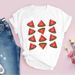 European And American Cross-border Foreign Trade Wholesale Clothing, Fruit Pattern Round Neck Plus Size Short-sleeve_ecoleips.com