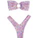 Women's Clothing Fashion Fresh Print Ring Soft Pack Tube Top Bikini Split Swimsuit_ecoleips.com