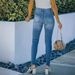 Women's Clothing Light Blue Stretch Skinny Jeans Women's Denim Jeans_ecoleips.com