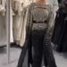 Women's Clothing Gold Embroidery Sexy Cape Swinging Dress_ecoleips.com