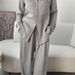 Women's Clothing Double Zipper Suit Long Sleeve Casual High End 2 Piece Set Lazy Loose Two Piece Set_ecoleips.com